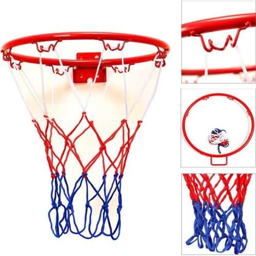 1 Set Hanging Basketball Wall Mounted Goal Hoop Rim Sports Indoor&outdoor Netting Net A6K3