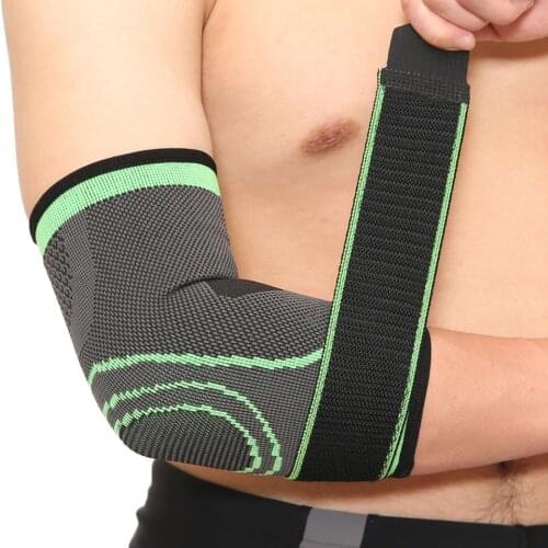 1PCS Compression Elastic Nylon Basketball Elbow brace support protector Volleyball Bandage Elbow pads