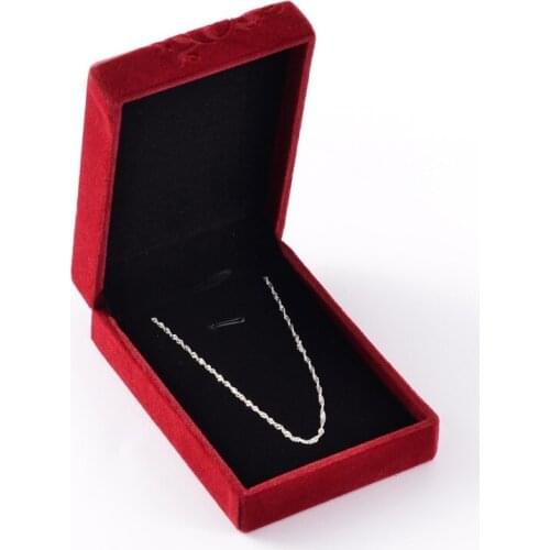 1pcs Jewelry Boxes Packaing Flower Pattern Red for Bracelets Necklaces Pendants Display 10.1x7.1x3.6cm