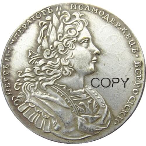 1727 RUSSIA 1 ROUBLE Silver Plated Copy COIN #2