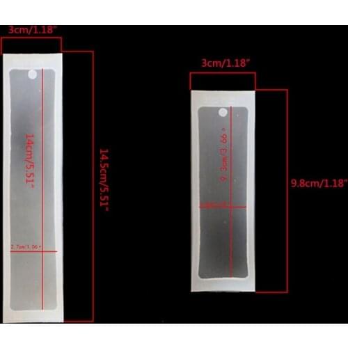 2Pcs Rectangle Silicone Bookmark Molds Epoxy Resin Jewelry Silicone Molds Kit N2UE