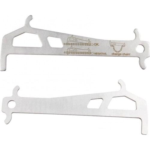 2 in 1 Bicycle Chain Wear Indicator Checker Hook Mountain Road Bike MTB Chains Measurement Ruler Cycling Replacement Repair Tool