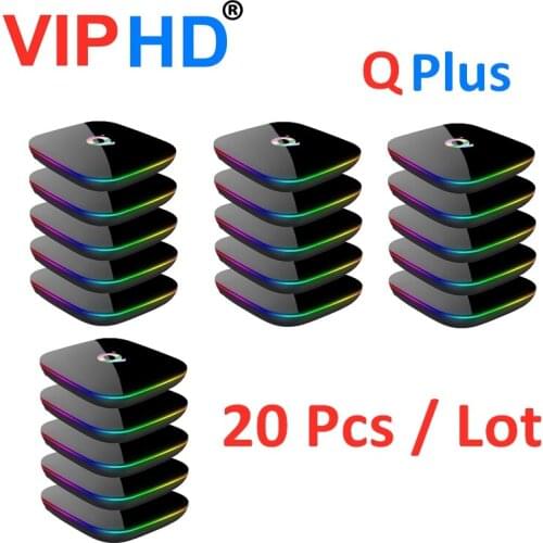 20 Pcs Lot Q Plus Android Tv Box H6 WiFi 6K HD Smart Set Top Box QPlus Media Player