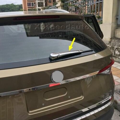 Car-styling Chrome Rear Window Wiper Noozle Cover Trim 2pcs For Skoda Kodiaq 2017-2018