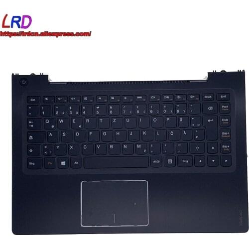C Cover Upper Case Palmrest with DE German Keyboard and Touchpad for Lenovo Ideapad U330P U330 Touch Laptop 90203490