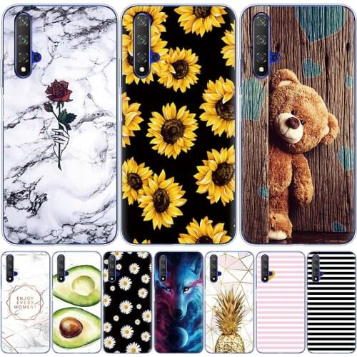 Case For Huawei Nova 5T Case Soft TPU Back Silicon Phone Cover For Nova5T 5 T YAL-L21 6.26'' Fundas Coque Bumper Skin shockproof