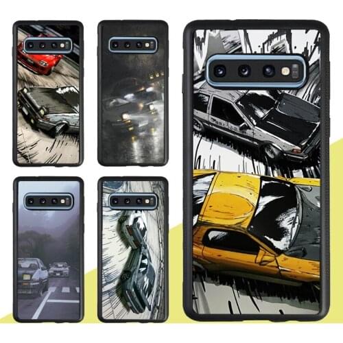 Initial D Drift Case For Samsung Galaxy Note 20 Ultra S9 S10 S20 Plus A51 A71 A70 A50 M31 M21 A31 A21S A20e