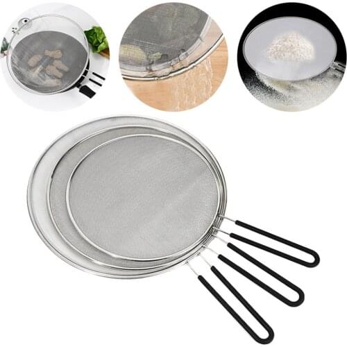 Oil Splatter Screen Stainless Steel Fine Mesh Grease Splatter Guard Kitchen Tool for Frying Pan