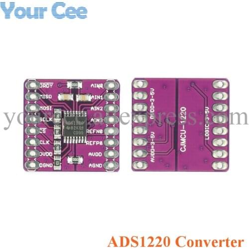 ADS1220 ADC Analog-to-Digital Converter I2C IIC Low Power 24 Bit A/D Converter CJMCU-1220