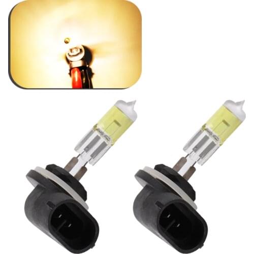 881 894 H27 Halogen Bulbs 27W Headlights fog lamps light running parking DRL 12V Car Light Source DRL Daytime Yellow Amber D020