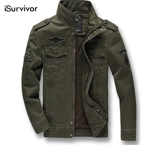 ISurvivor 2021 Men Plus Size Jackets and Coats Jaqueta Masculina Male Casual Fashion Slim Fitted Autumn Zipper Jackets Hombre