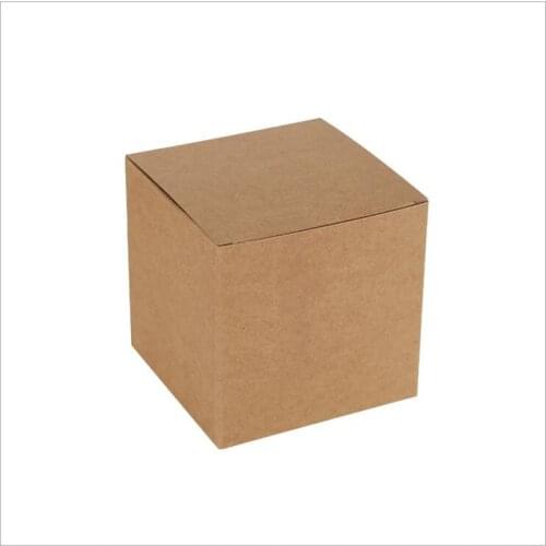 50pcs/lot 40 sizes in stock Kraft Paper Cardboard Box Square Gift Packaging Box For Candy/Cookie/Jewelry Stoarge Paper Box