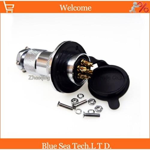 7 Pin 25mm Male&Female Aviation plug Connector kit GX25 Socket+Plug+WaterProof Cap,Aviation plug interface ,circular connector