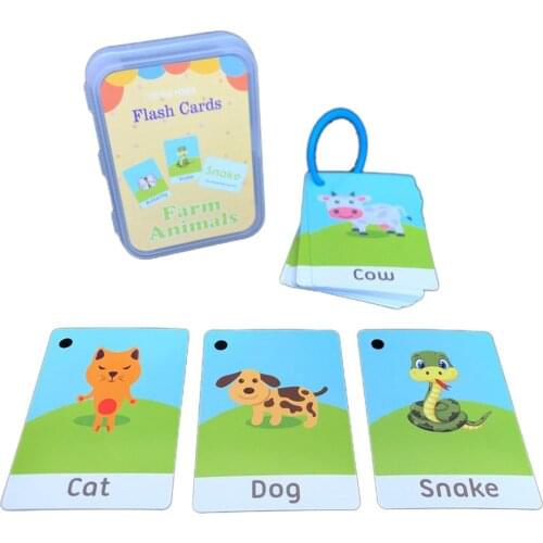 A Box Of English Digital Learning Card Kids Early Learning Cognitive Flash Card Baby Enlightenment Educational Toy