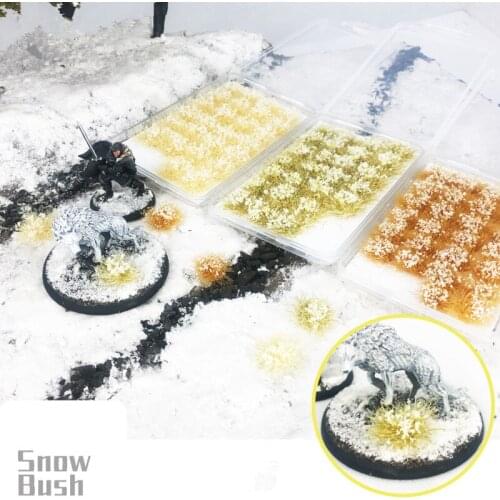 New 1Pack Snow Scene Dry Grass Snow Grass Cluster Grass DIY Scene Model Material for Children Adults