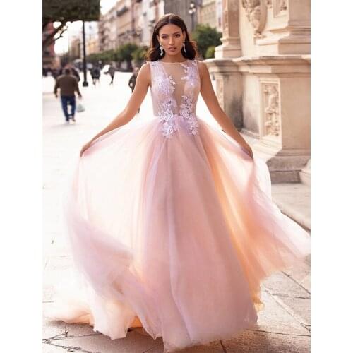 2020 High Quality Charming Girls Party Dress Sleeveless Foral Tulle Prom Dress Tube