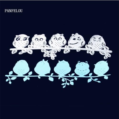 PANFELOU Metal craft snight owl paper die cutting dies for Scrapbooking/DIY Easter wedding cards Hand account