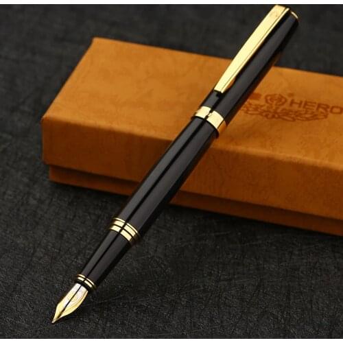Hero fountain pen advanced 382 black iridium fountain pen student fountain pen white pink blue yellow pimio FREE shipping