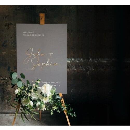 Transparent Welcome Sign Board Floor Three-Dimensional Display Stand Acrylic Business Hours Display Stand