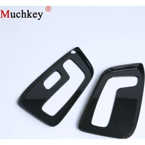 For Mazda CX8 CX-8 2017-2019 car seat adjustment armrest sticker seat adjustment knob button switch decorative cover 2pcs
