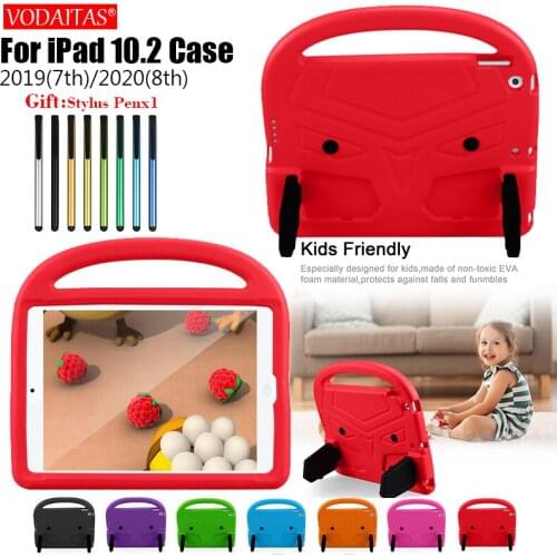 EVA Silicon Coque for iPad 10.2inch 2019 /2020 7th 8th Gen Case Kids Cartoon Bird Shockproof A2270/A2428/A2429/A2430 Funda Cover