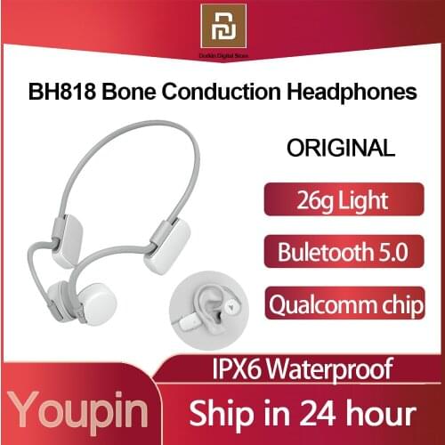 Xiaomi Youpin BH818 Bone Conduction Sports Headphones Wireless Bluetooth 5.0 Waterproof Ear Hook Earphones with Mic Hands Free