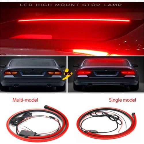 Car Trunk Tail Brake Light Stop Lights Car Styling High Rear Lights Turn Signal Running Light 90cm LED Bar Light Warning Light