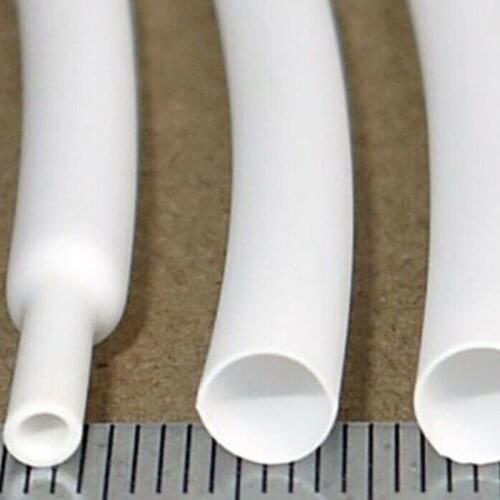 1-20Meters 2:1 White 4mm-80mm Diameter Heat Shrink Heatshrink Tubing Tube Sleeving Wrap Wire Insulation Sleeve