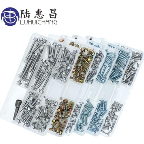 External Hex Drilling Screws Hexagon Self Tapping Bolt Set Screws Assortment Kit
