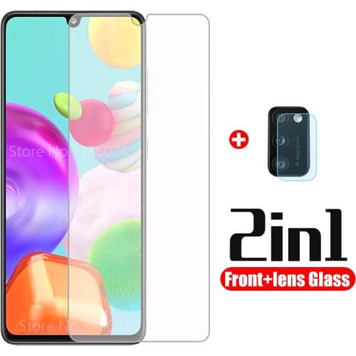 2-in-1 Tempered Glass For Samsung Galaxy A41 Glass Screen Protector For Samsung A 41 a415f 6.1" GXYA41 camera Protective Film 9H