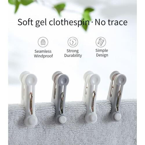 16pcs Plastic Laundry Clothes Pins Hanging Pegs Clips Household Food Clip Clothespins Socks Underwear Drying Rack Holder