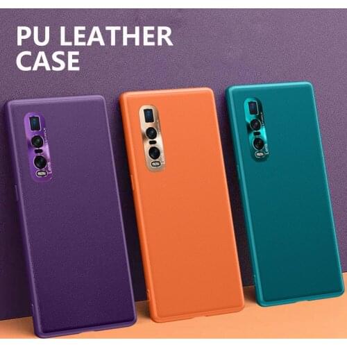 Hard PC capa For OPPO Find X2 Pro Case luxury Leather shockproof Ultra Thin Curve Protective Cover For FindX2 Pro Back case