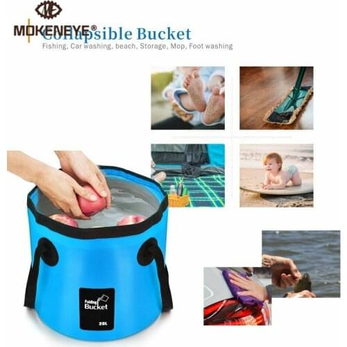 12L 20L Waterproof Water Bags Folding Bucket Portable Outdoor Foldable Bucket Water Container Collapsible Fish Washbasin Bucket