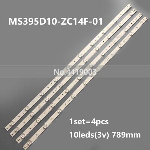 2set=8pcs LED backlight strip 10 lamp for TCL 40" TV MS395D10-ZC14F-01 F40B3803 L40R640CTE LVF400CMDX 303MS395031