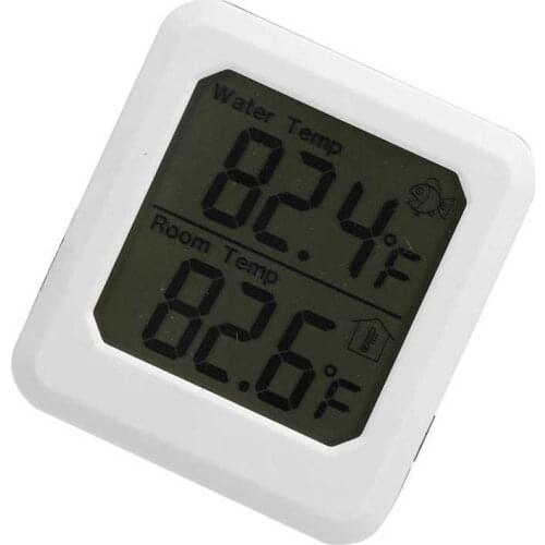 Fish Tank Dual Display Digital Thermometer Large Screen LED Thermometer for Indoor Use