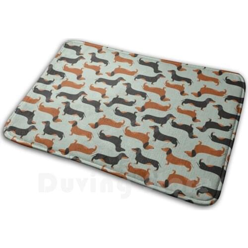 Dachshound , Taksa , Wiener Dog Carpet Mat Rug Cushion Soft Non - Slip Animal Badger Badger Dog Bassotto Black Breed Cub