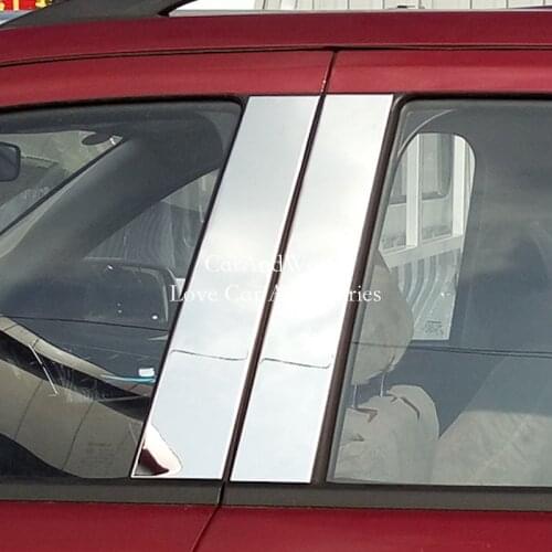 For Changan CX70 CX70T 2016-2021 Stainless Steel Car Door Glass Window Pillar Frame Cover Middle Column Garnish Trim Accessories