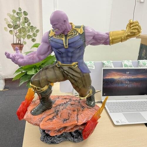 [VIP] Large Size 1/4 60cm Super hero Green giant Thanos Action figure Resin Statue Green man Collection model Home Decoration
