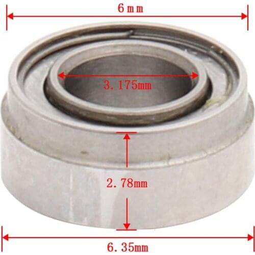 Ceramic Bearings Dental High Speed Handpiece Air Turbine 6.35*6*3.175*2.7