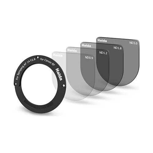 Rear Lens ND Filter Kit for Samyang AF 14mm F2.8 RF Lens for Canon RF Mount, ND0.9 8x ND1.2 ND1.8 ND3.0 1000x