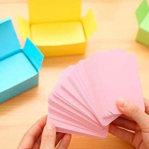 Creative Thickening Blank Diy Graffiti Rounded Small Cards Word Cards Sticky Note Card Message Cards