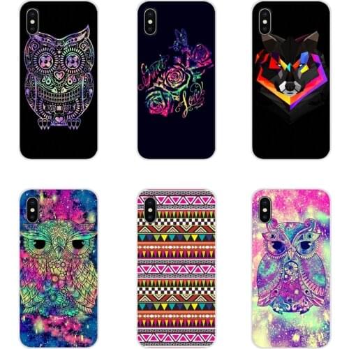 Culture Aztec Feather Owl Illustration For Apple iPhone X XR XS 11Pro MAX 4S 5S 5C SE 6S 7 8 Plus ipod touch 5 6 TPU Case Covers