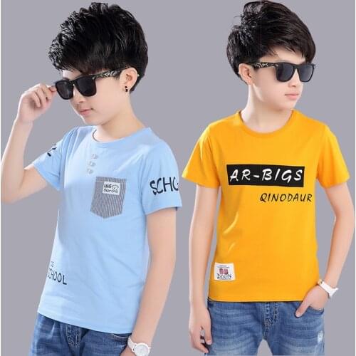 Summer 2020 Baby Boy T Shirt for Children Cotton Tshirt T-shirt Kids Clothes Tops Tee 3 4 5 6 7 8 9 10 11 12 13 14 15 16 Year