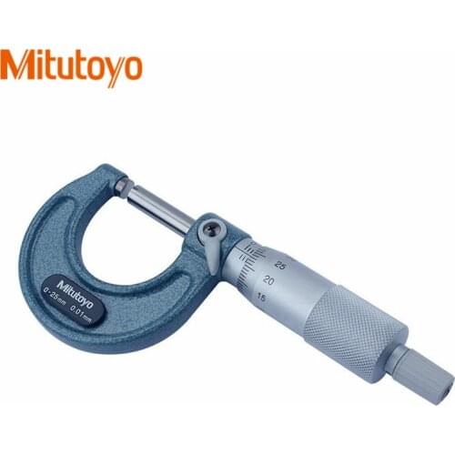 Mitutoyo Outside Micrometer 103-137/138/139/140/129/130 Gauge Calipers 0-25-50-75-100mm Precision 0.01/0.001mm Measuring Tools