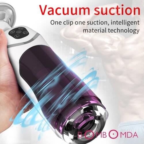 Blowjob Masturbator for Man Automatic Piston Telescopic Rotation Male Masturbator Cup Penis sucker Vibrtor Handsfree Sex Machine