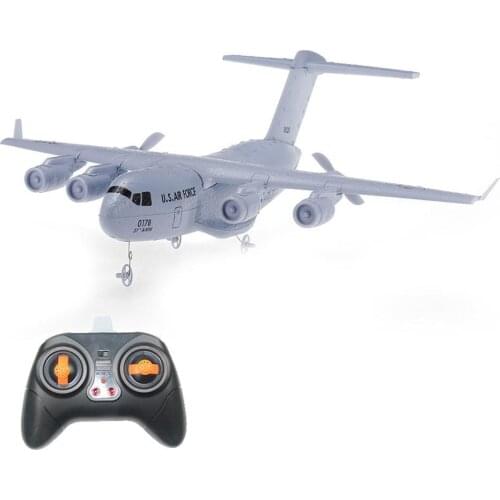 2.4GHz 2CH 3-Axis DIY RC C17 Transport Aircraft Wingspan EPP Model Kids Toy