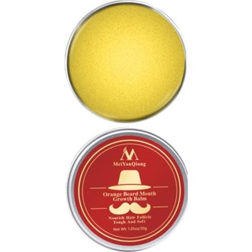 Men Natural Beard Mustache Hair Growth Oil Balm Wax Grooming Conditioner 30g