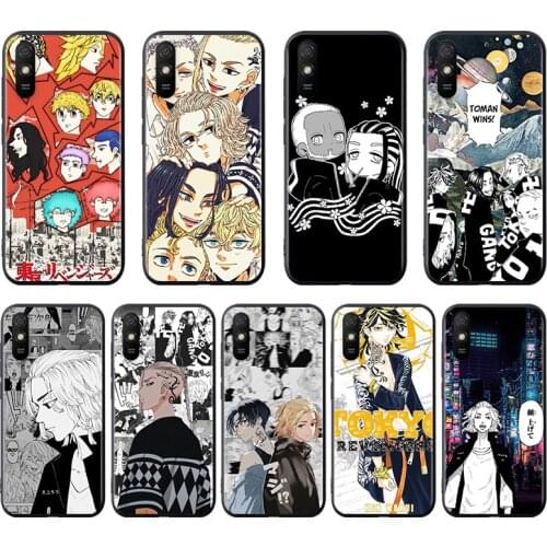 Tokyo Avengers Anime For Xiaomi Redmi 9C 9T 9I 9AT 9A 9 8A 8 7A 7 6A 6 5 A 4X Prime Pro Plus Black Soft Phone Case