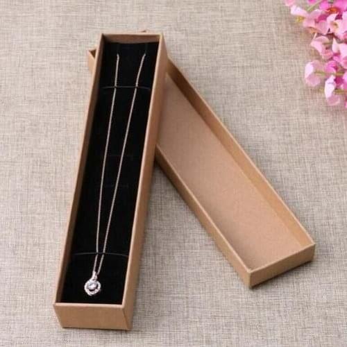 2016 New Kraft Necklace Box High Quality 12pcs/Lot (Custom Logo Cost Extra MOQ : 1000 PCS )