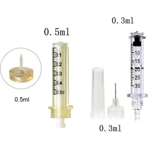 0.3/0.5ml Disposable Ampoule Head Syringe Needle for Hyaluronic Pen Hyaluron Acid Gun Anti-wrinkle for Lip Filler Injection Gun
